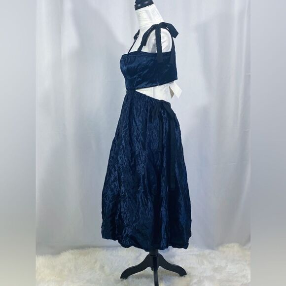 ULLA JOHNSON metallic midi dress size 8 - Picture 8 of 12